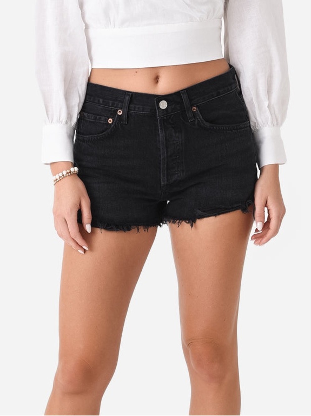 AGOLDE Parker High Rise Vintage Denim Shorts